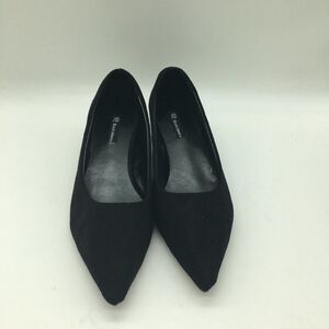 Black Low Kitten Heel Pumps Pointed Toe Dress Shoes for Office